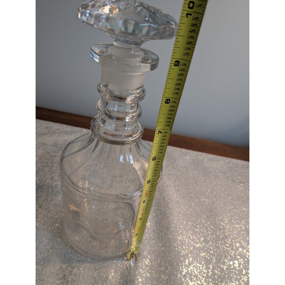 Vintage Duncan & Miller 1930s 10" Glass Decanter Etched Ducks Glass Stopper - Picture 13 of 16